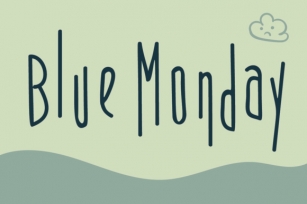 Blue Monday Font Download
