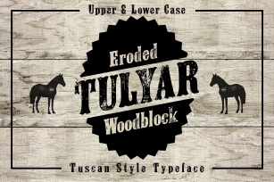 Tulyar Eroded Woodblock Font Download