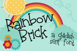 Rainbow Brick Font Download