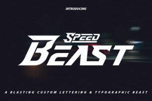 Speed Beast Font Download