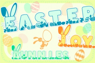 Easter Joy Bunnies Font Download