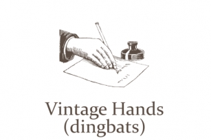 Vintage Hands Font Download