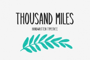 Thousand Miles Font Download