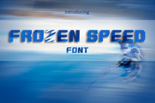 Frozen Speed Font Download