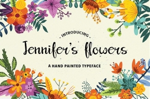Jennifer's flowers Font Download
