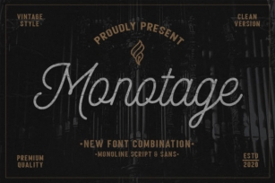 Monotage Font Download