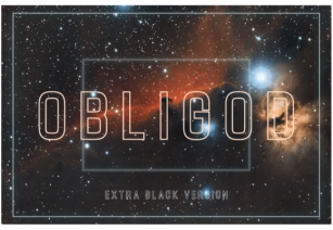 Obligod Outline Extra Black Font Download