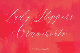 Lady Slippers Ornaments Font Download