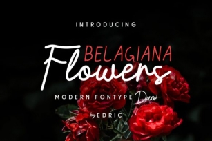 Belagiana Flowers Duo Font Download