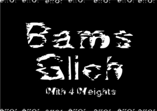 Bams Glitch Font Download