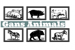 Gans Animals Font Download