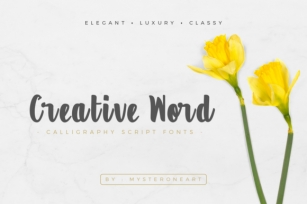 Creative Word Font Download