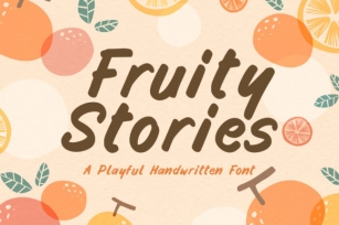 Fruity Stories Font Download