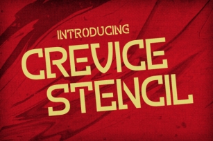 Crevice Stencil Font Download