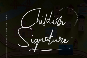 Childish Signature Font Download
