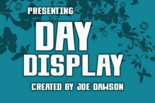 Day Display Font Download