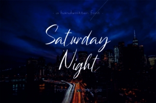 Saturday Night Font Download