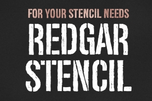 Redgar Stencil Font Download