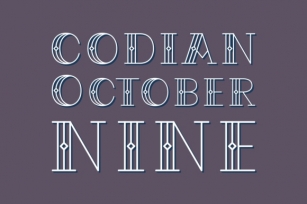 Codian October Nine Font Download