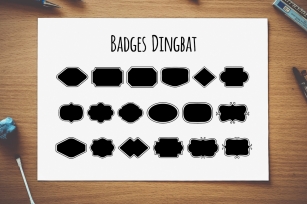 Badges Dingbat Font Download
