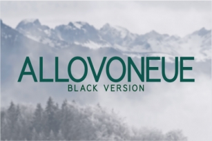 Allovoneue Black Font Download