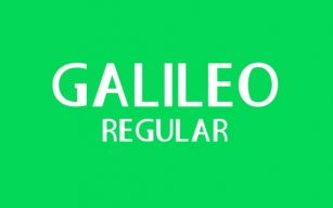 Galileo Regular Font Download