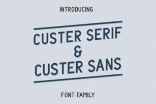 Custer Family Font Download