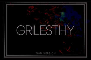 Grilesthy Thin Font Download