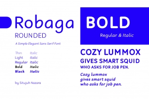 Robaga Rounded Bold Font Download