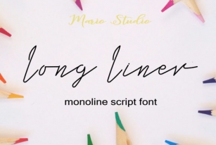 Long Liner Font Download