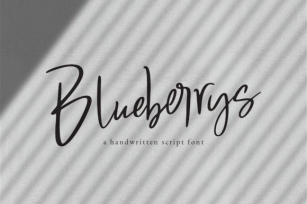 Blueberrys Font Download