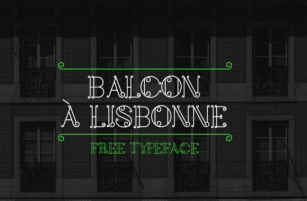 Balcon a Lisbonne Font Download