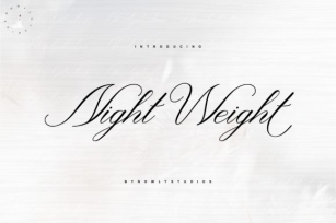 Night Weight Script Font Download