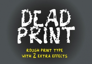 Dead Print Font Download