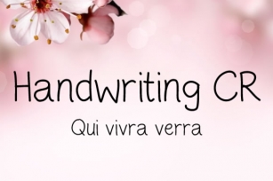 Handwriting CR Font Download