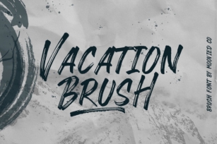 Vacation Brush Font Download