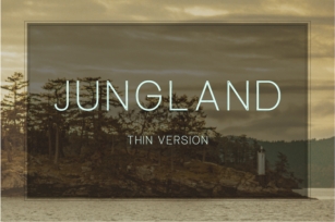 Jungland Outline Thin Font Download