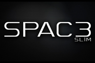 Spac3 Slim Font Download