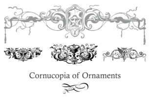 Cornucopia of Ornaments Font Download