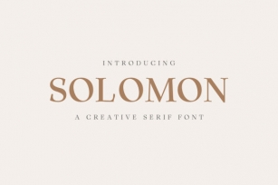 Solomon Family Font Download