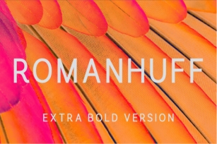Romanhuff Extra Bold Font Download