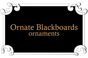 Ornate Blackboards Font Download