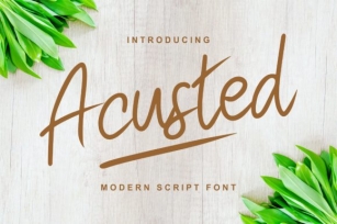 Acusted Font Download