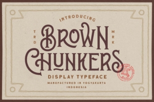 Brown Chunkers Font Download