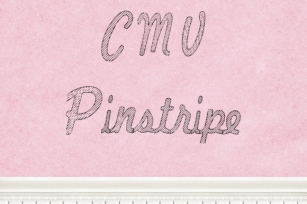 CMV Pinstripe Font Download