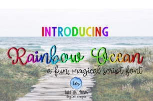 Rainbow Ocean Font Download