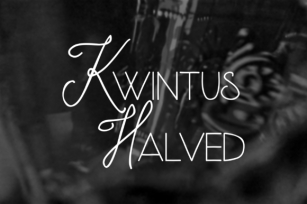 Kwintus Halved Font Download