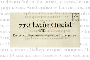 750 Latin Uncial Font Download