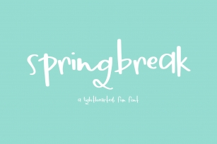 Springbreak Font Download