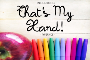 That's My Hand Font Download